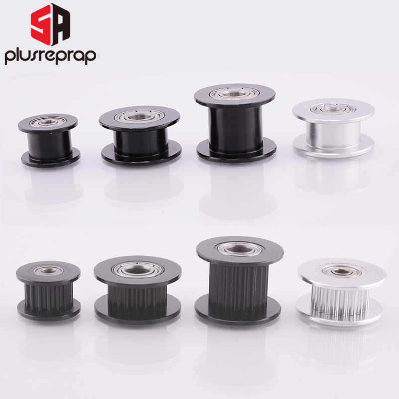 Gt2 Pulley - 10PCS GT2 Idler Timing รอก16ฟัน20ฟัน3มม.หรือ5มม.Bore ด้วยแบริ่งสำหรับ3D