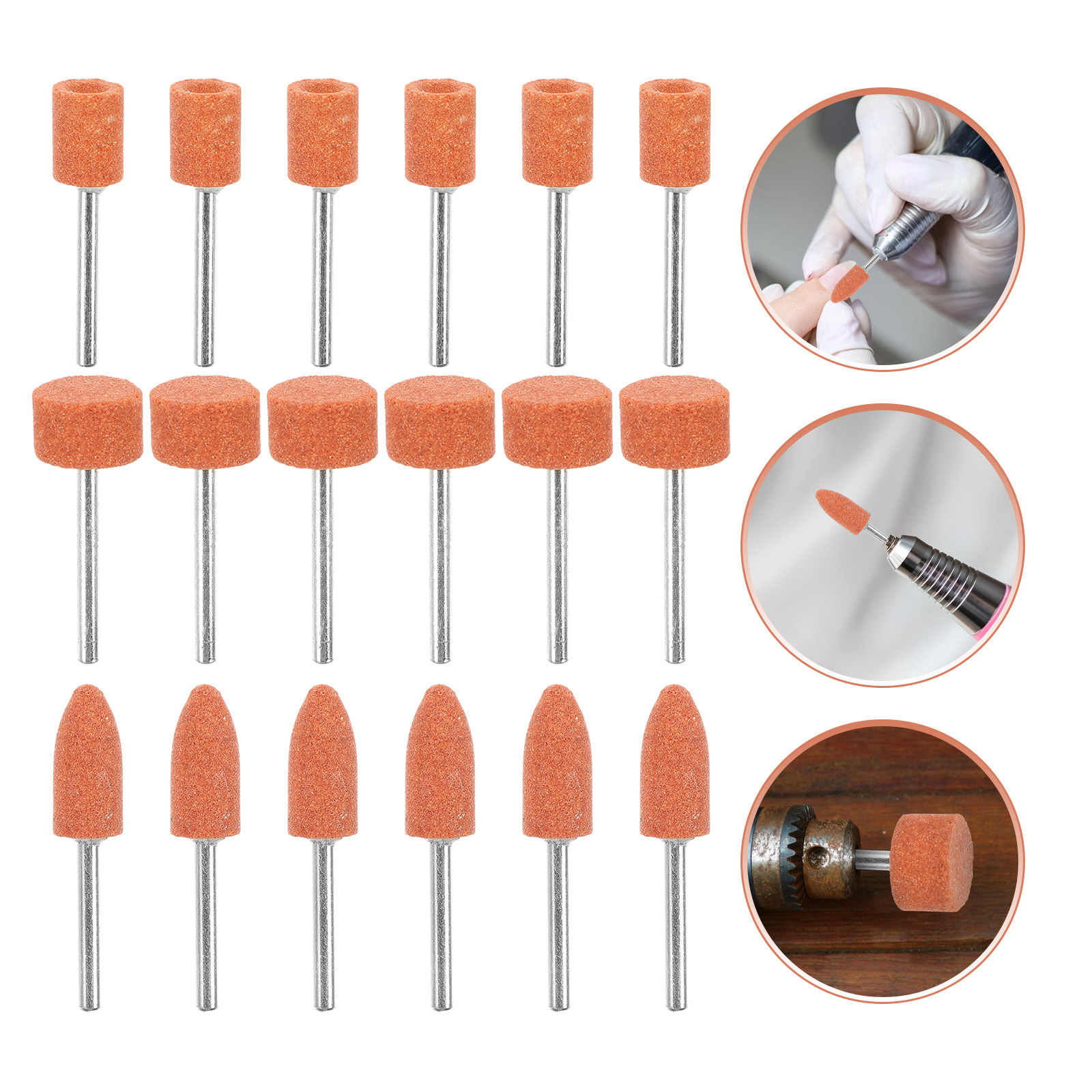 Drill Bit Set - ชุดหินเจียรขัด 42 ชิ้น สำหรับเครื่องมือโรตารี่ ดอกสว่านขัด ขัดเงาโลหะ