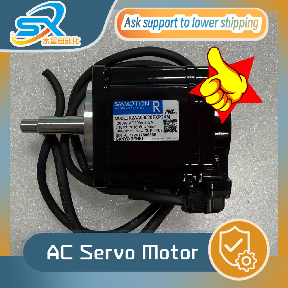Servo Motor - มอเตอร์เซอร์โว Sanyo รุ่น R2AA06020FXP3XM 200w 1.5A
