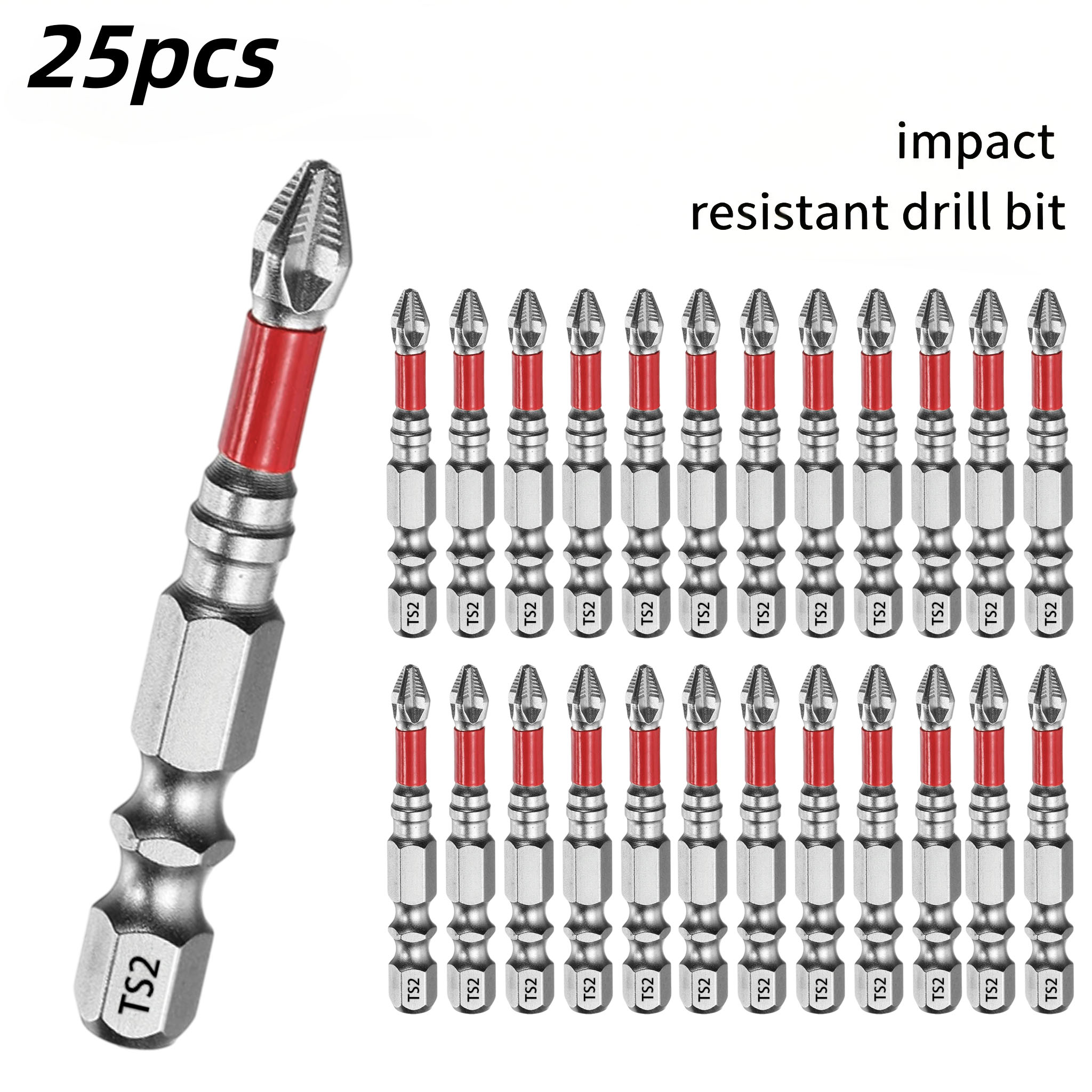 Drill Bit Set - ชุดดอกไขควงก้านยาวระดับมืออาชีพ 50 มม. 25 ชิ้น ดอกไขควงแม่เหล็กแรงสูง