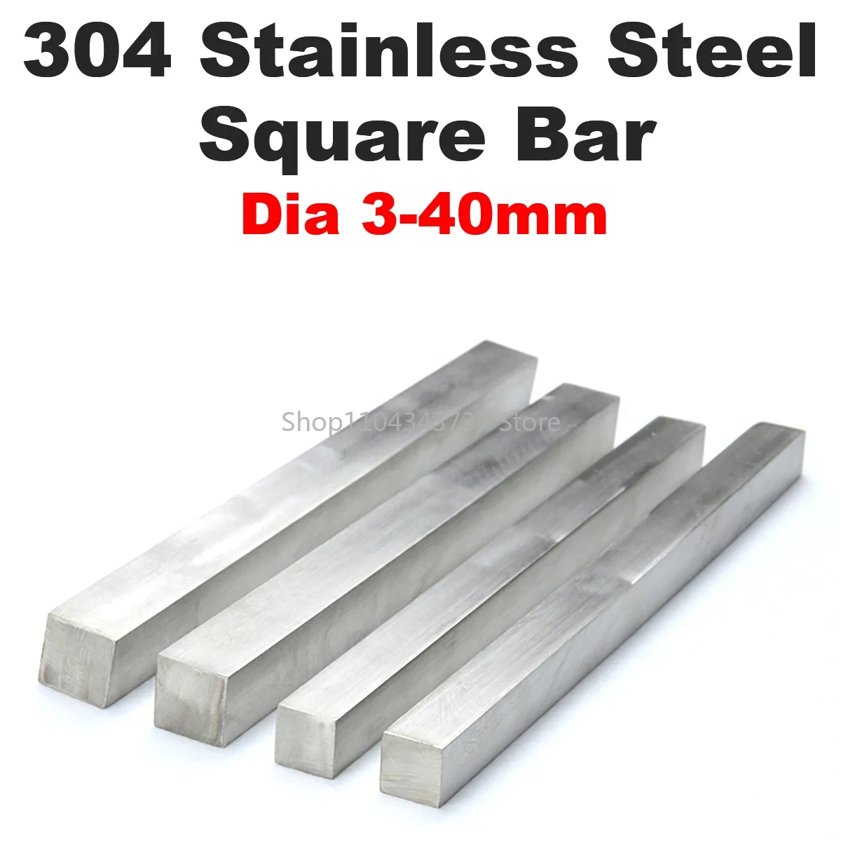 Linear Rod 8Mm - 304 สแตนเลสสตีลสแควร์ Rod Bar เหล็กเพลาเชิงเส้น 3