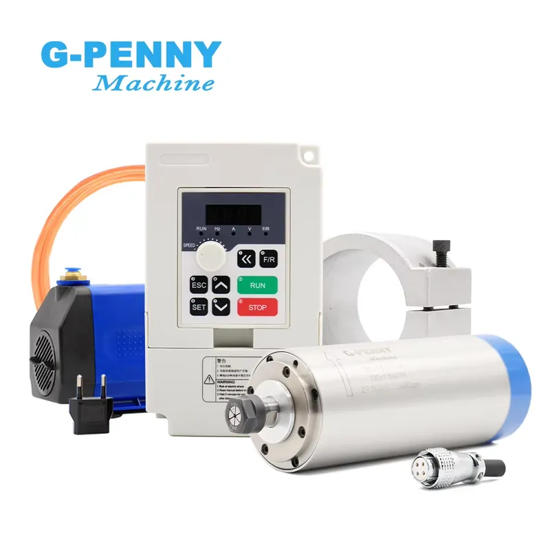 Spindle Motor - แกนมอเตอร์ Gpenny 1.5kw ER16 D80mm ระบายความร้อนด้วยน้ำ