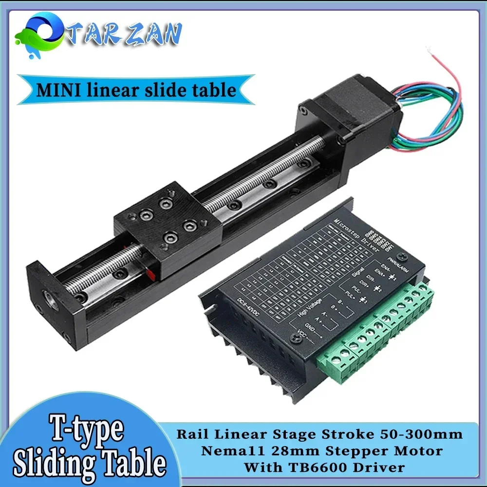 Linear Rod 8Mm - CNC Mini T-type ตารางเลื่อน 50 มม.100
