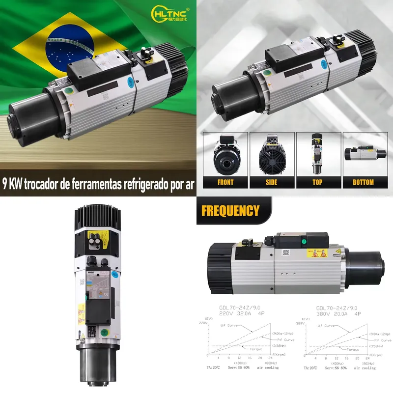 Spindle Motor - มอเตอร์แกนหมุน AP01 9KW ISO30 ระบายความร้อนด้วยอากาศ ATC