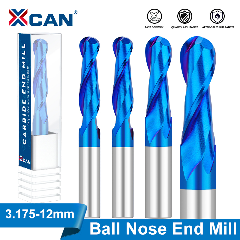 End Mill Set - XCAN จมูก End Mill 3.175 4