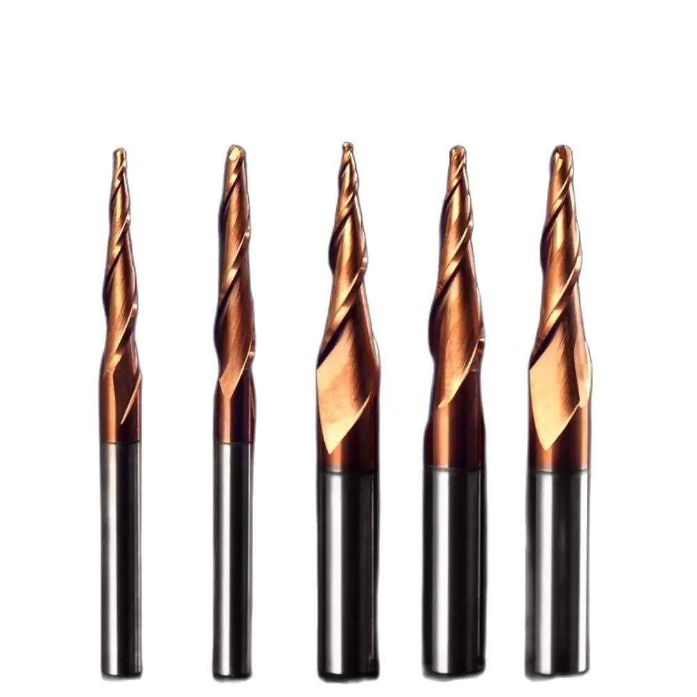 End Mill Set - Weitol 1 ชิ้น 2 ขลุ่ย Taper