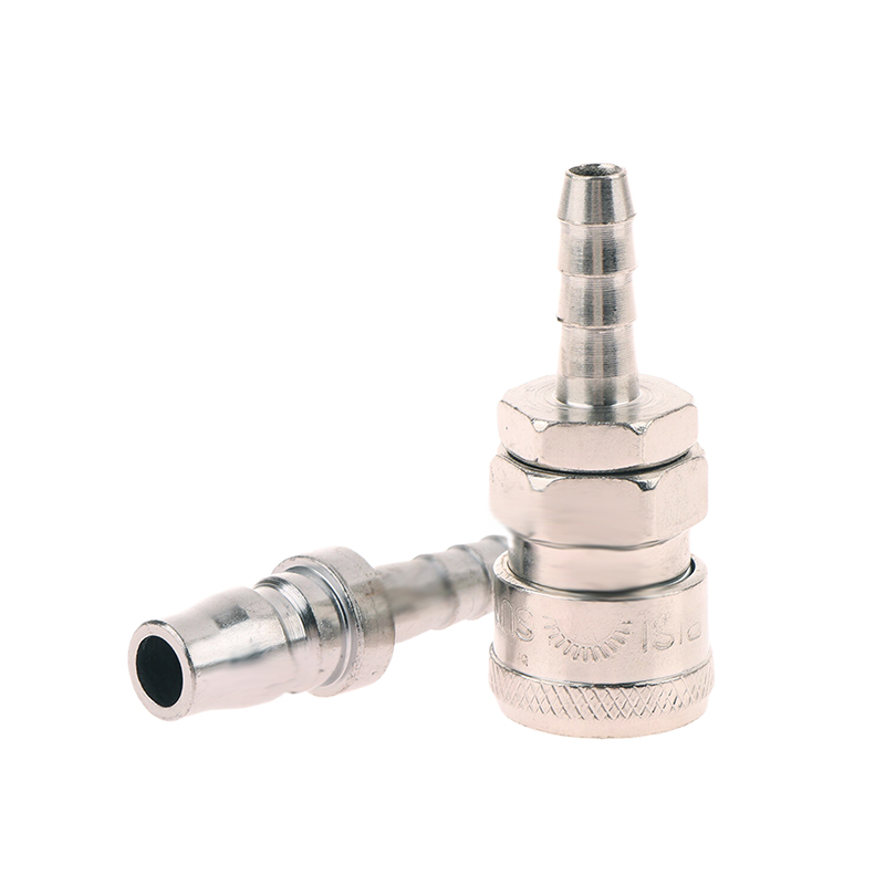 Coupling 8Mm - ข้อต่อลมแบบนิวเมติก 2 ชิ้น มาตรฐานยุโรป EU แบบยูโร