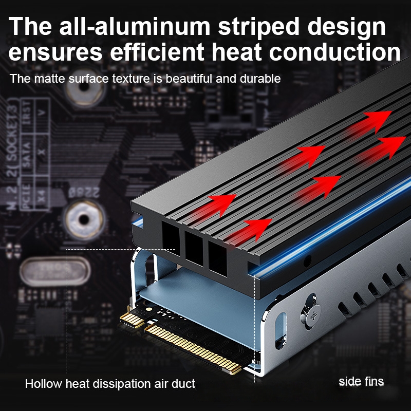 M.2 SSD ฮีทซิงค์ M2 2280 ฮาร์ด - Aluminium Extrusion บทวิจารณ์และราคา