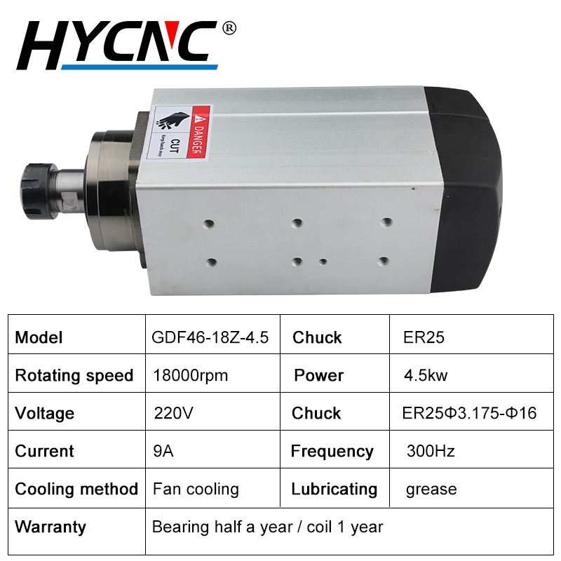 มอเตอร์แกนหมุนเครื่องแกะสลัก H - Spindle Motor บทวิจารณ์และราคา