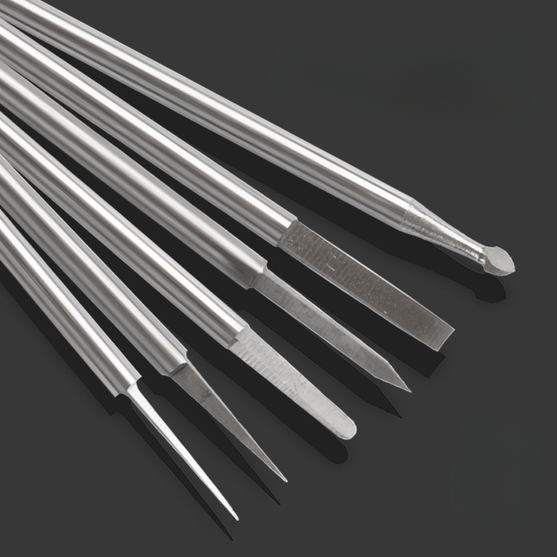 6 PC เหล็กความเร็วสูงแกะสลักชุ - End Mill Set บทวิจารณ์และราคา