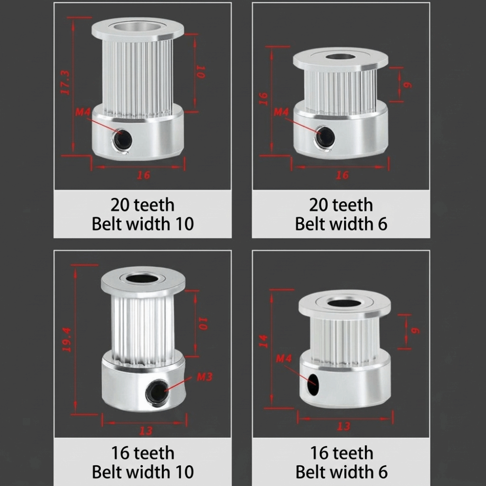 16T 20T GT2 รอกสายพานไทม์มิ่ง  - Gt2 Pulley บทวิจารณ์และราคา