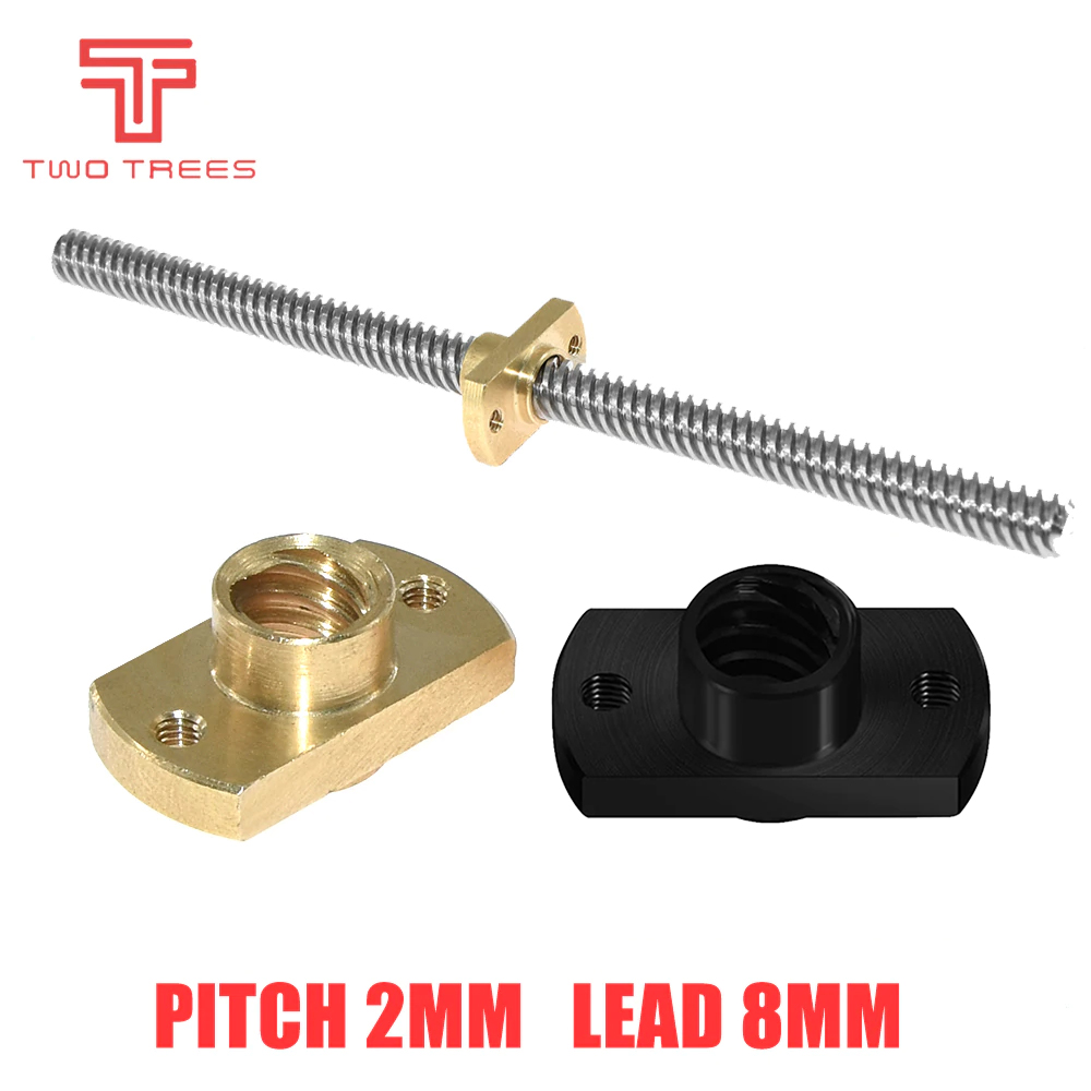 น็อตสกรูตะกั่ว T8 ระยะพิทช์ 2  - Lead Screw 8Mm บทวิจารณ์และราคา