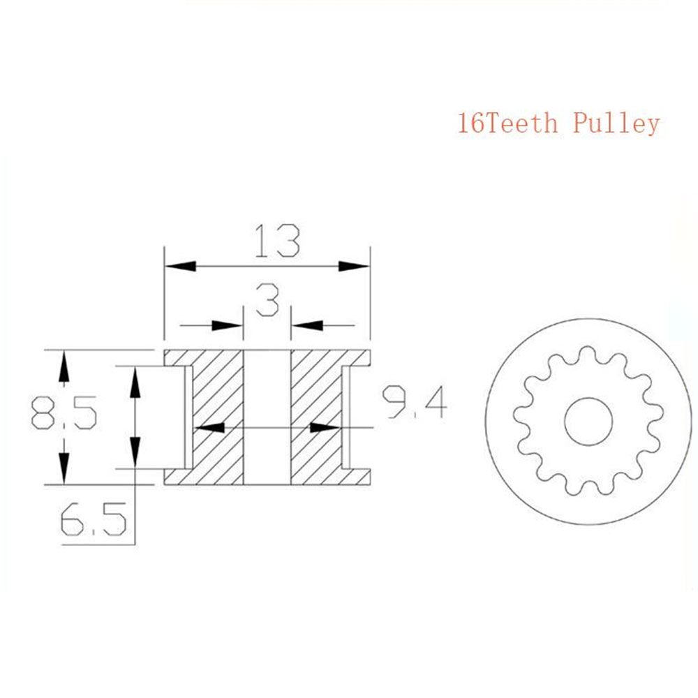 GT2 Idler Timing Pulley 16/20  - Gt2 Pulley บทวิจารณ์และราคา
