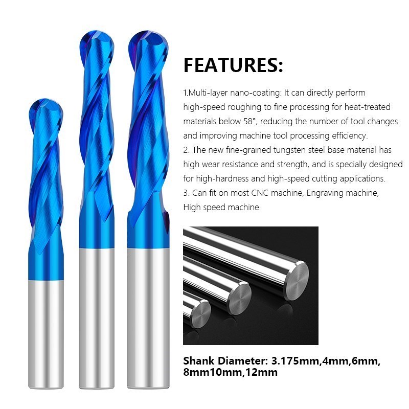 XCAN จมูก End Mill 3.175 4 6 8 - End Mill Set บทวิจารณ์และราคา