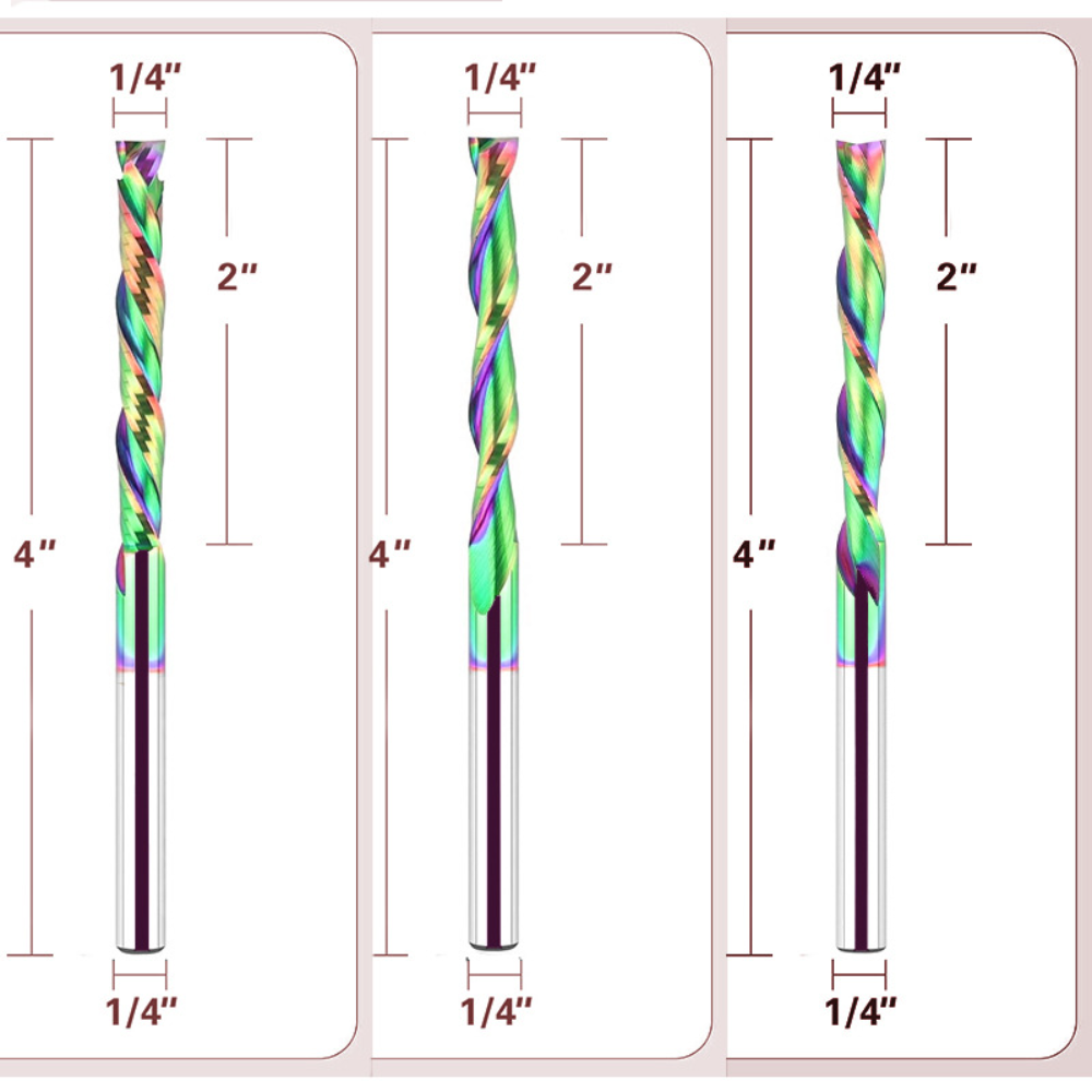 ดอกเราเตอร์แบบเกลียว หัวคาร์ไบ - Cnc Bits บทวิจารณ์และราคา