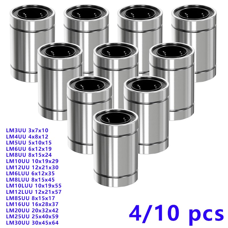 4/10PCS LM8UU LM10UU LM16UU LM - Linear Rod 8Mm บทวิจารณ์และราคา
