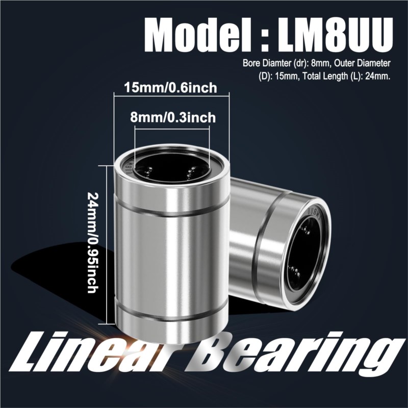 4/10PCS LM8UU LM10UU LM16UU LM - Linear Rod 8Mm บทวิจารณ์และราคา